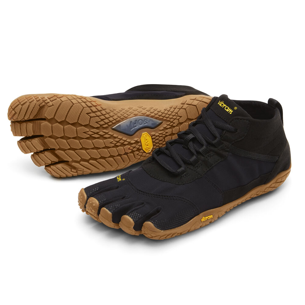 Vibram Fivefingers V-Trek Mens Hiking Shoes Black Australia (MTA459276)